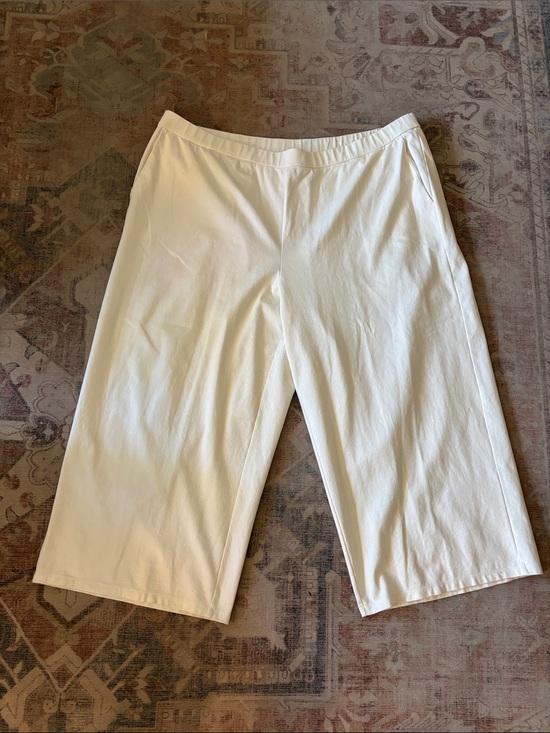 Eileen Fisher Pants - Eileen Fisher Cream Pull-On Knit Pants